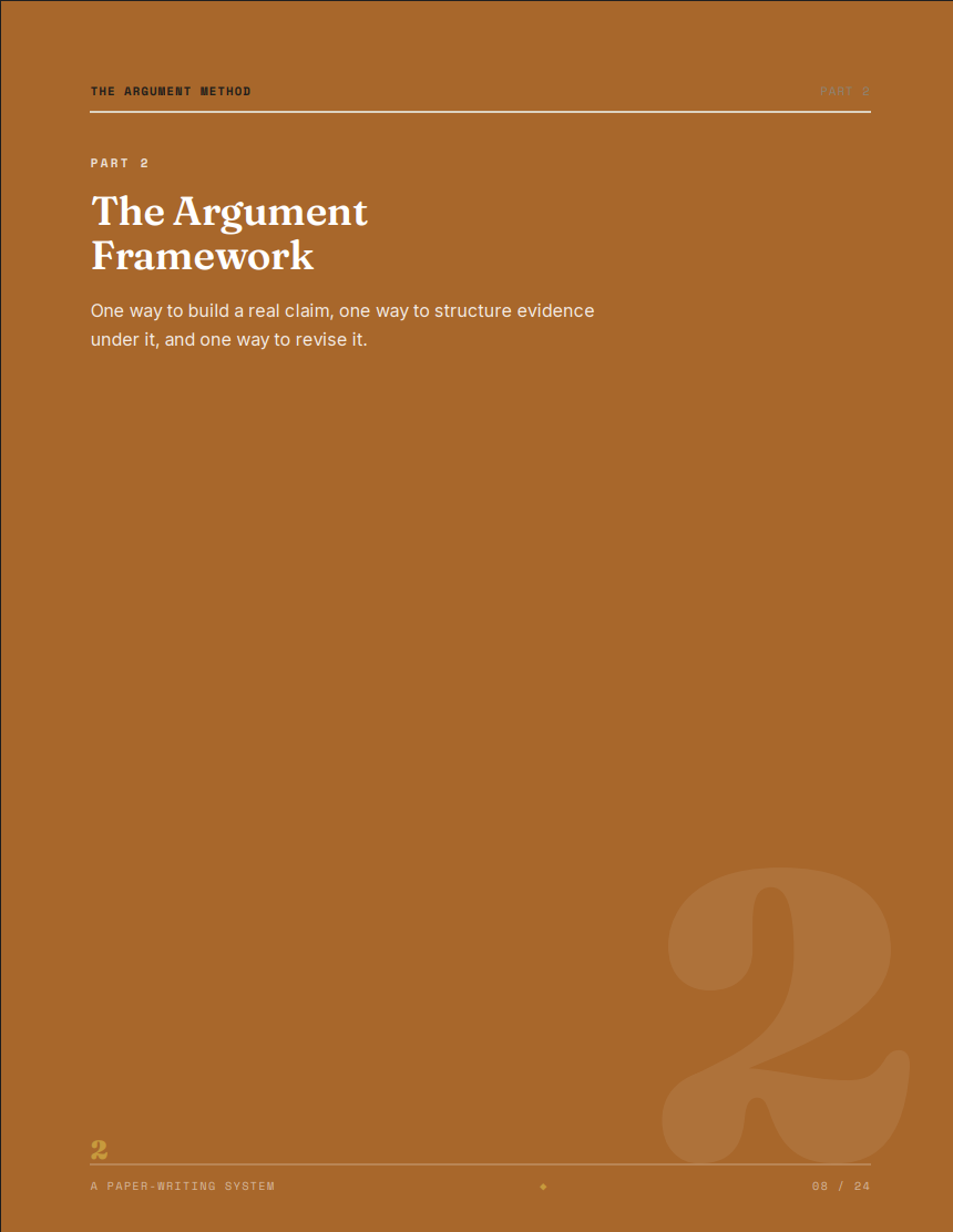 The Argument Method