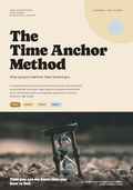 The Time Anchor Method — cover showing hourglass on rocks with the tagline: Time you can see beats time you have to feel.